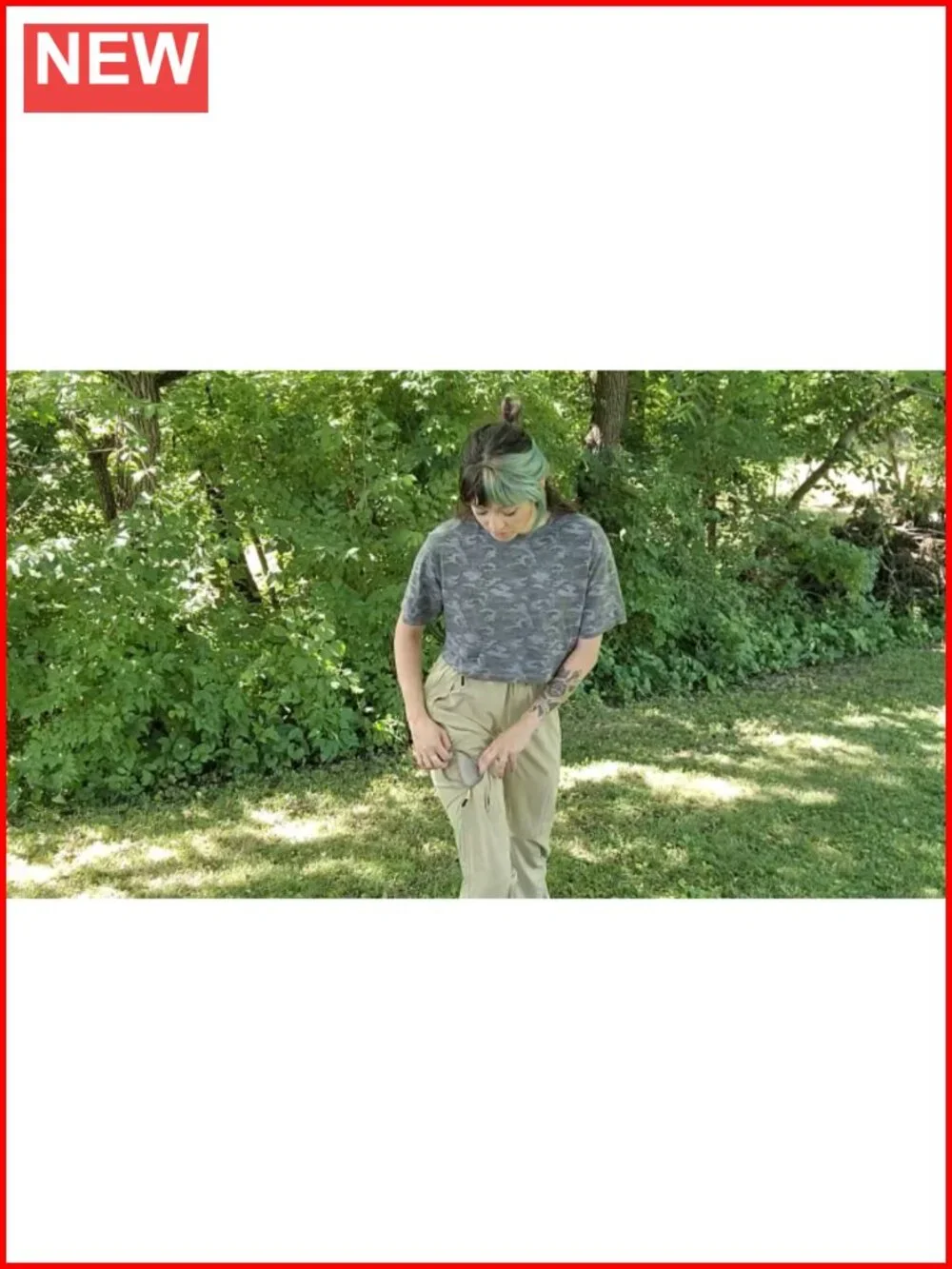 UPF 50+ Quick Dry Lightweight Hiking Cargo Pants with Zipper Pockets